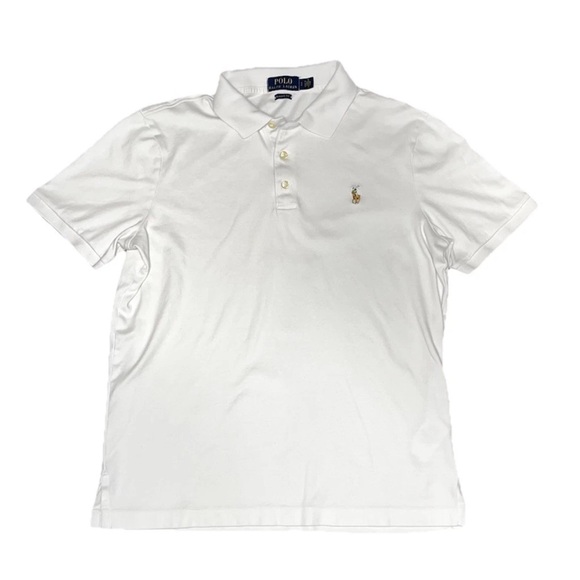 Polo Ralph Lauren White Collar Three Button Shirt NWOT  Mens Small - Picture 1 of 6